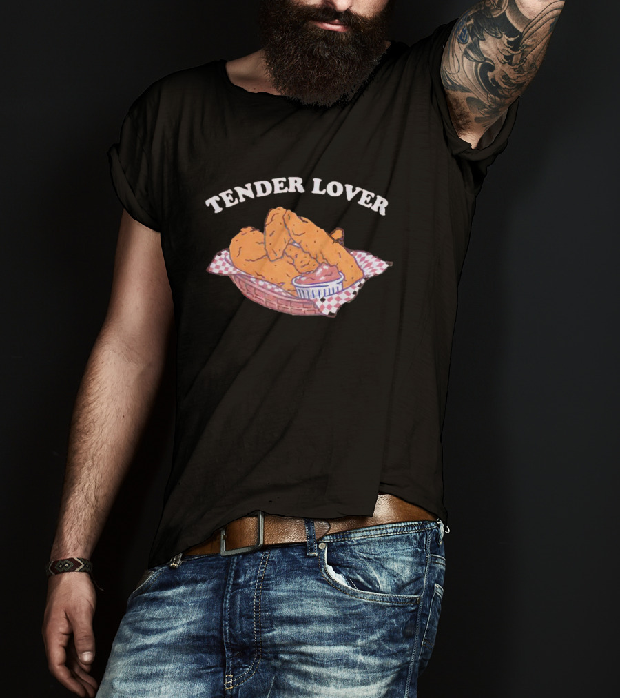 Tender Lover Chicken Wings Basket T-Shirt
