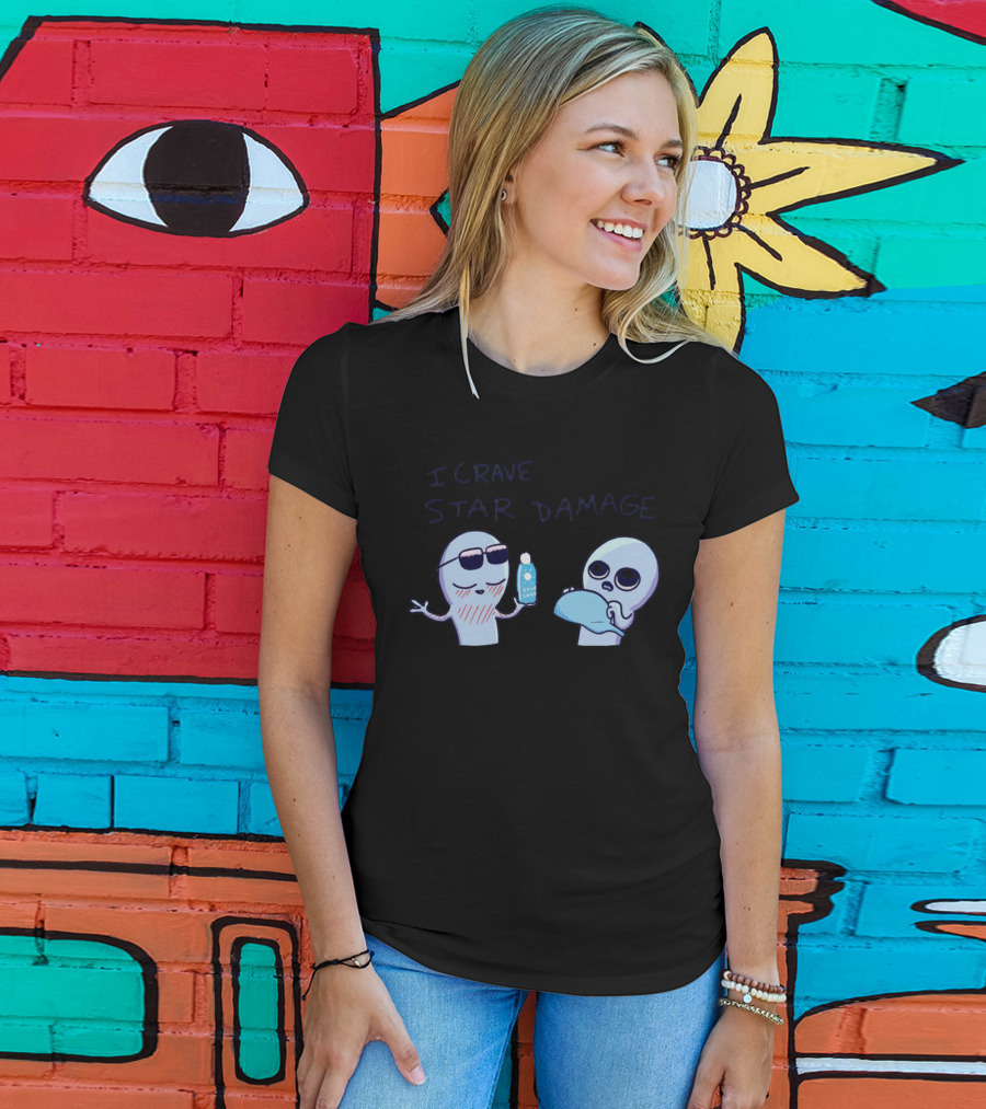Strange Planet I Crave Star Damage Sunscreen Scene T-Shirt