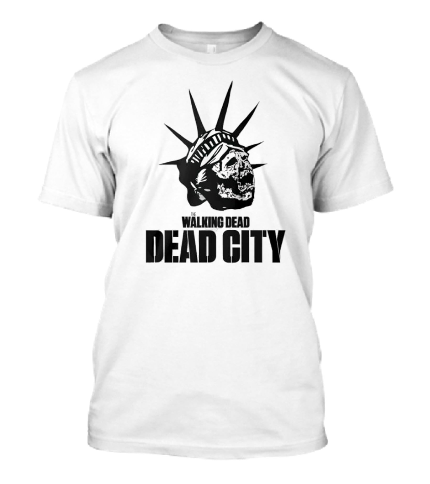 Walking Dead Dead City Zombie Statue Of Liberty T-Shirt