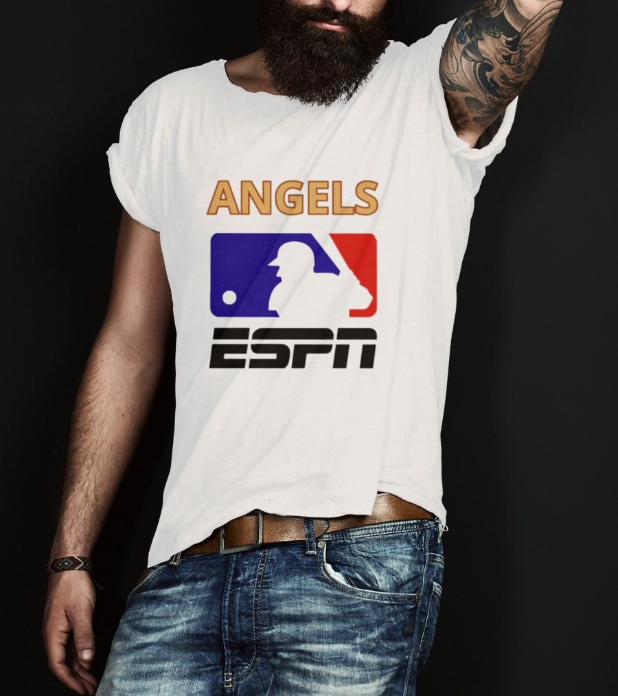 ANGELS ESPN MLB Logo Parody Baseball T-Shirt
