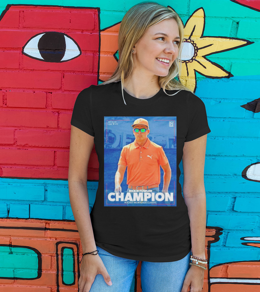 WK 36/45 Rickie Fowler Champion Rocket Mortgage Classic T-Shirt