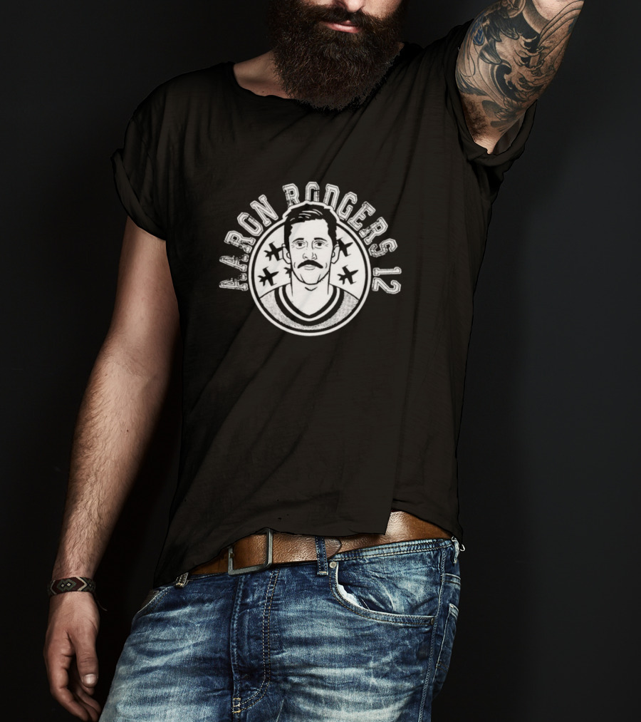 Aaron Rodgers 12 Vintage Star Emblem T-Shirt