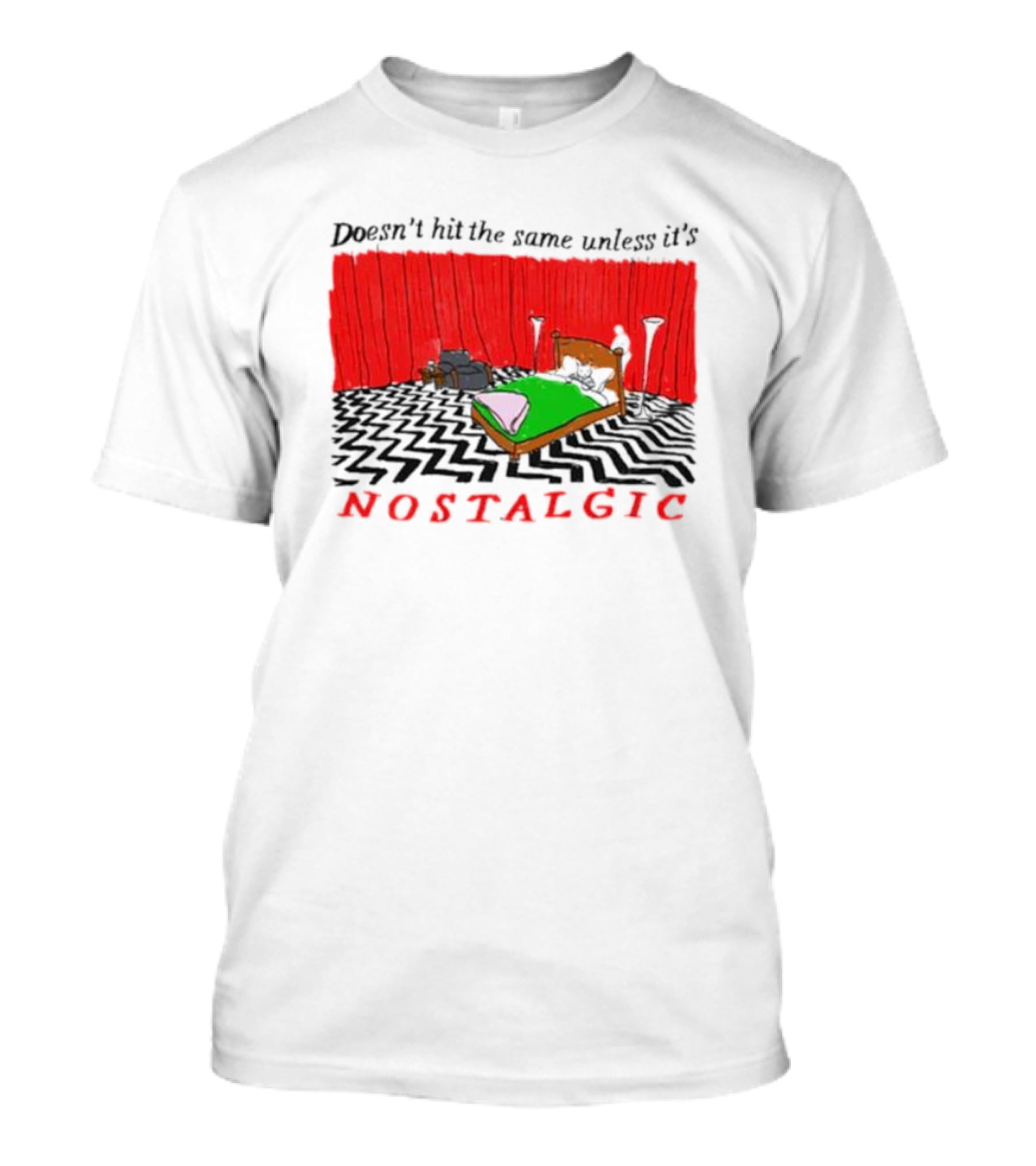 Doesn't Hit The Same Unless It's Nostalgic Retro Bedroom Scene T-Shirt