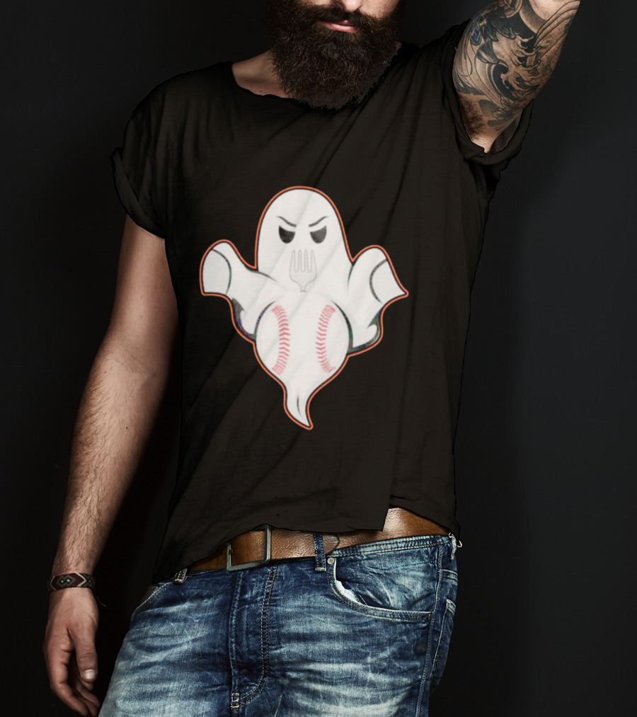 Ghost Forkball Baseball Spirit T-Shirt