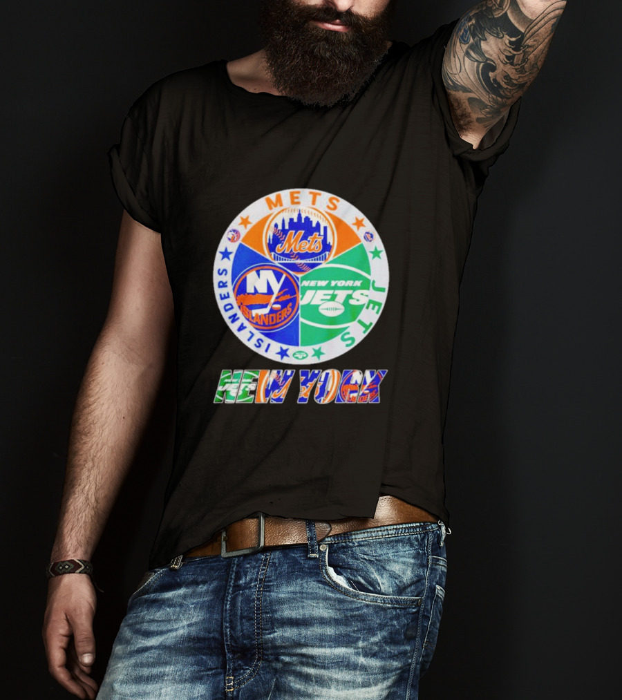 New York Mets Islanders Jets Sports Team T-Shirt