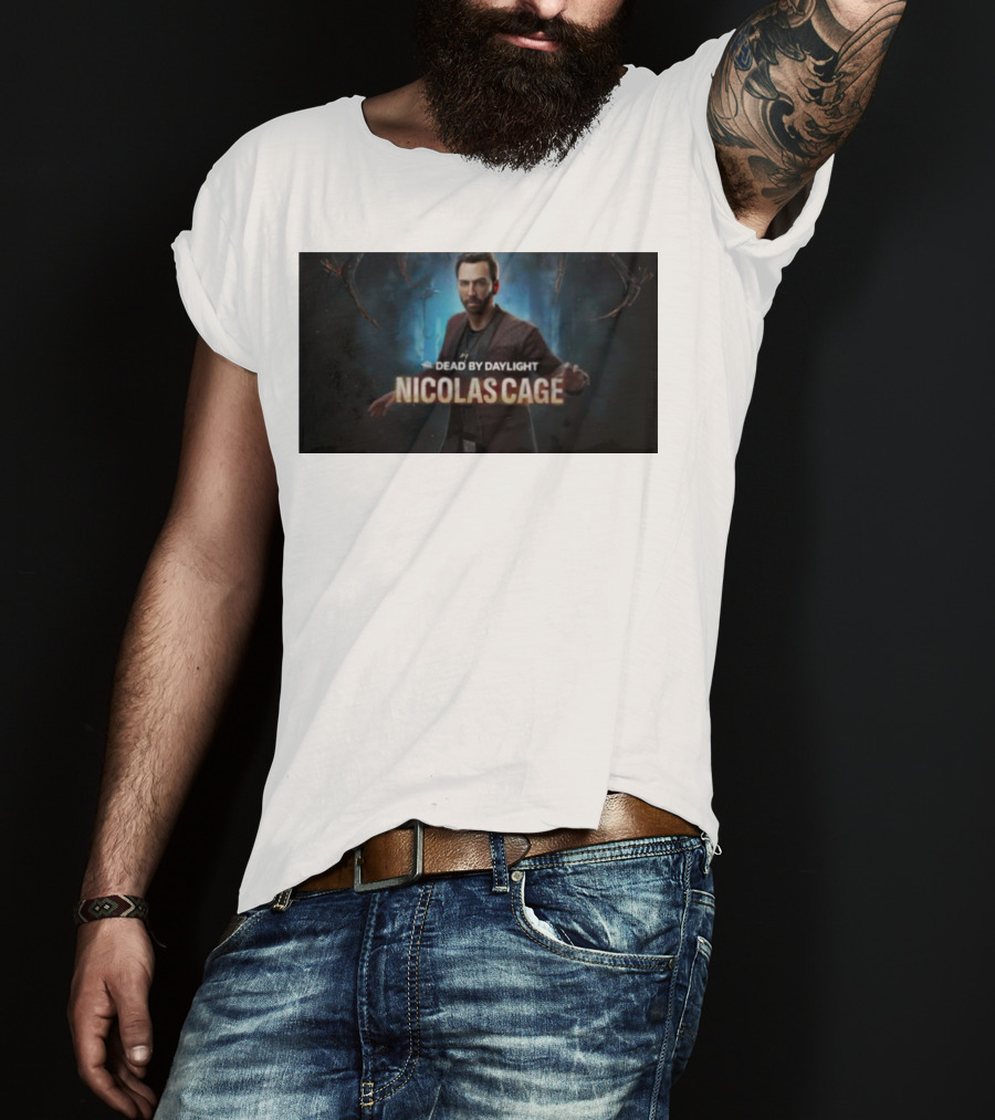 Dead By Daylight Nicolas Cage Survivor Character T-Shirt