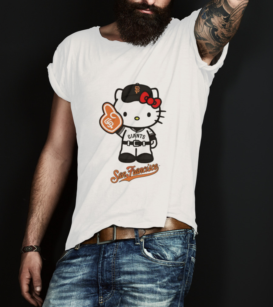 San Francisco Giants Hello Kitty Foam Finger T-Shirt