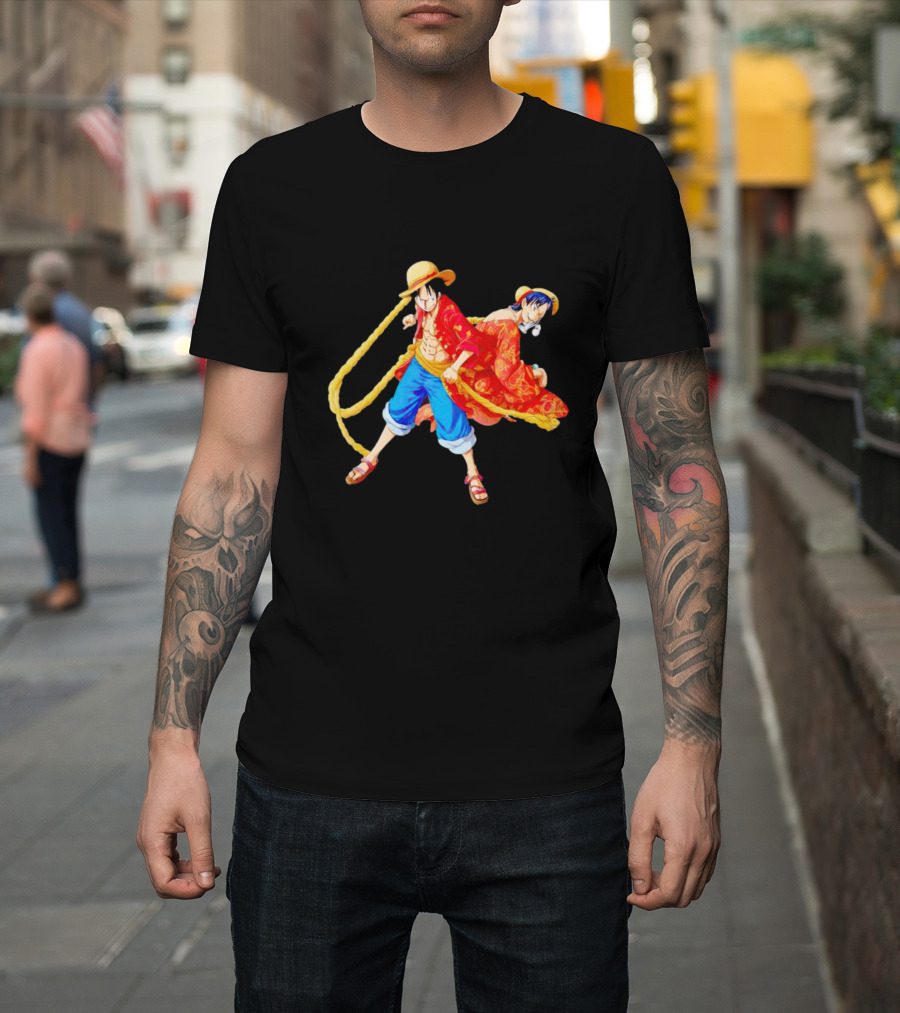 Monkey D. Luffy And Portgas D. Ace One Piece Straw Hat Pirates Animated Characters T-Shirt