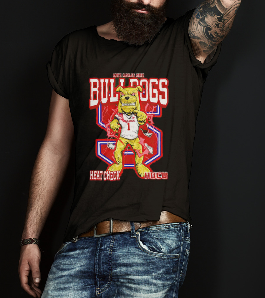 South Carolina State Bulldogs Heat Check HBCU Sports Mascot T-Shirt