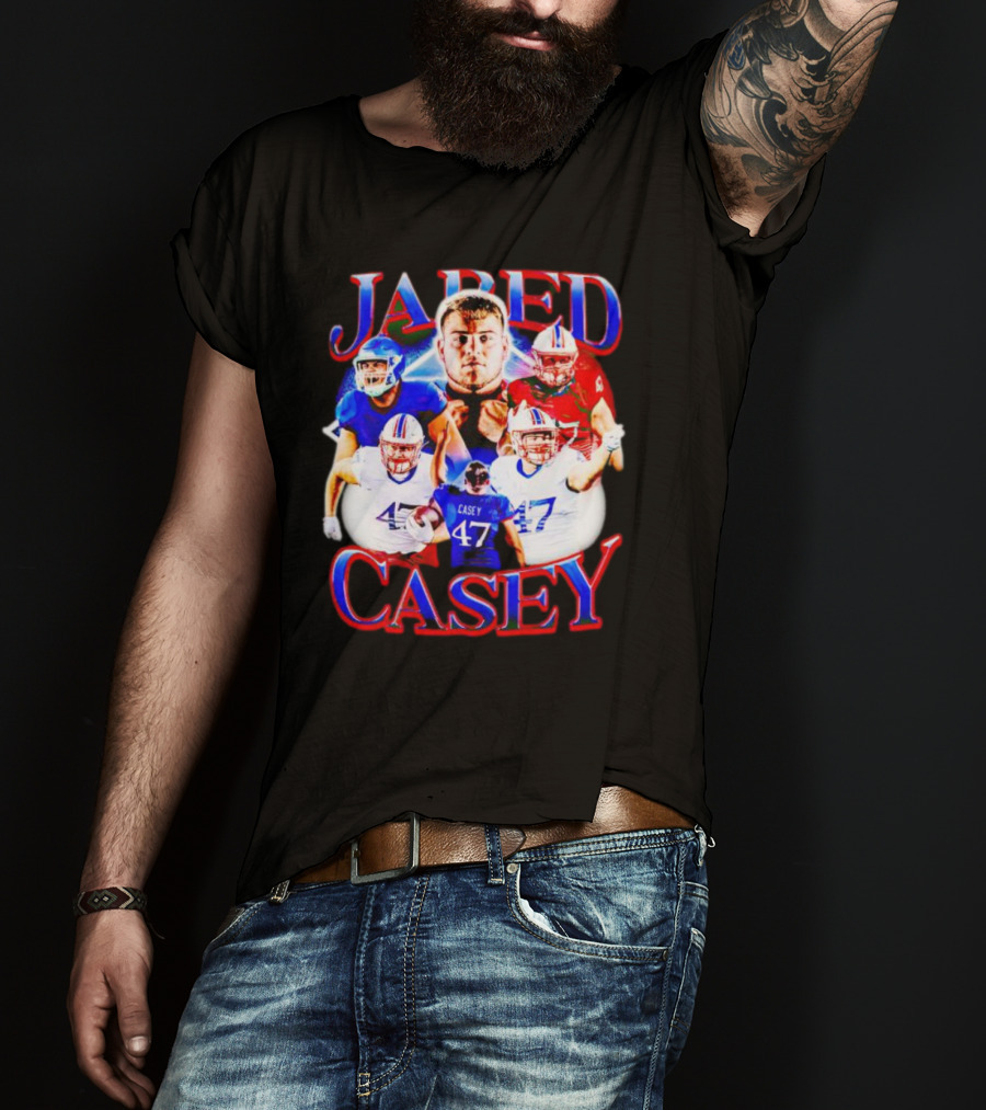 Jared Casey Football Collage 47 Jersey T-Shirt