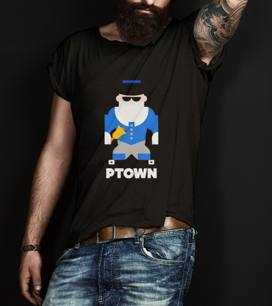 PTOWN Crier With Blue Jacket And Bell T-Shirt