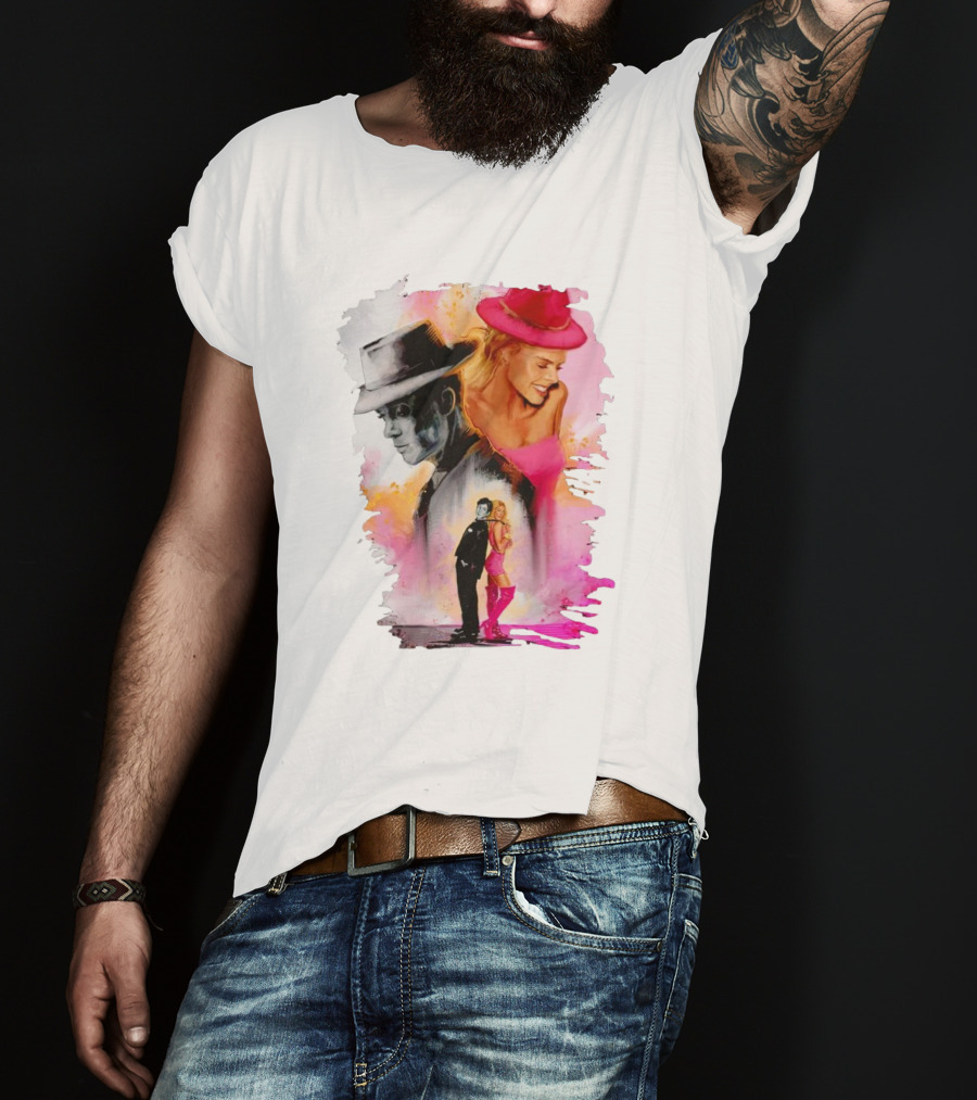 Barbie Oppenheimer Crossover Art Fusion T-Shirt