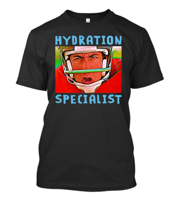 Hydration Specialist Football Helmet Player T-Shirt