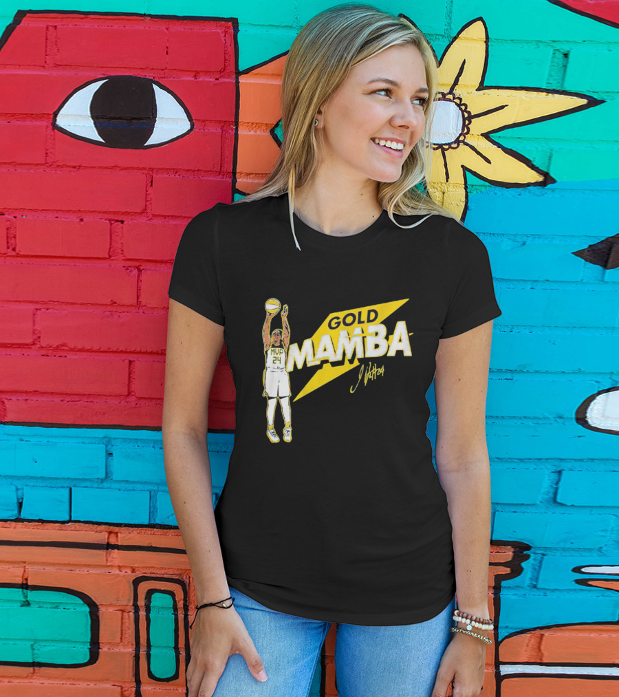 Gold Mamba 24 MVP Jewell Loyd Signature T-Shirt