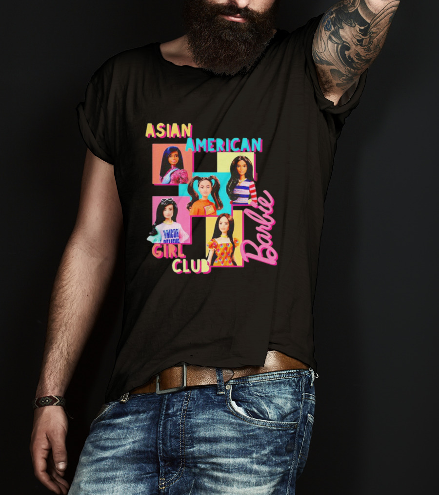 Asian American Girl Club Barbie Dolls T-Shirt