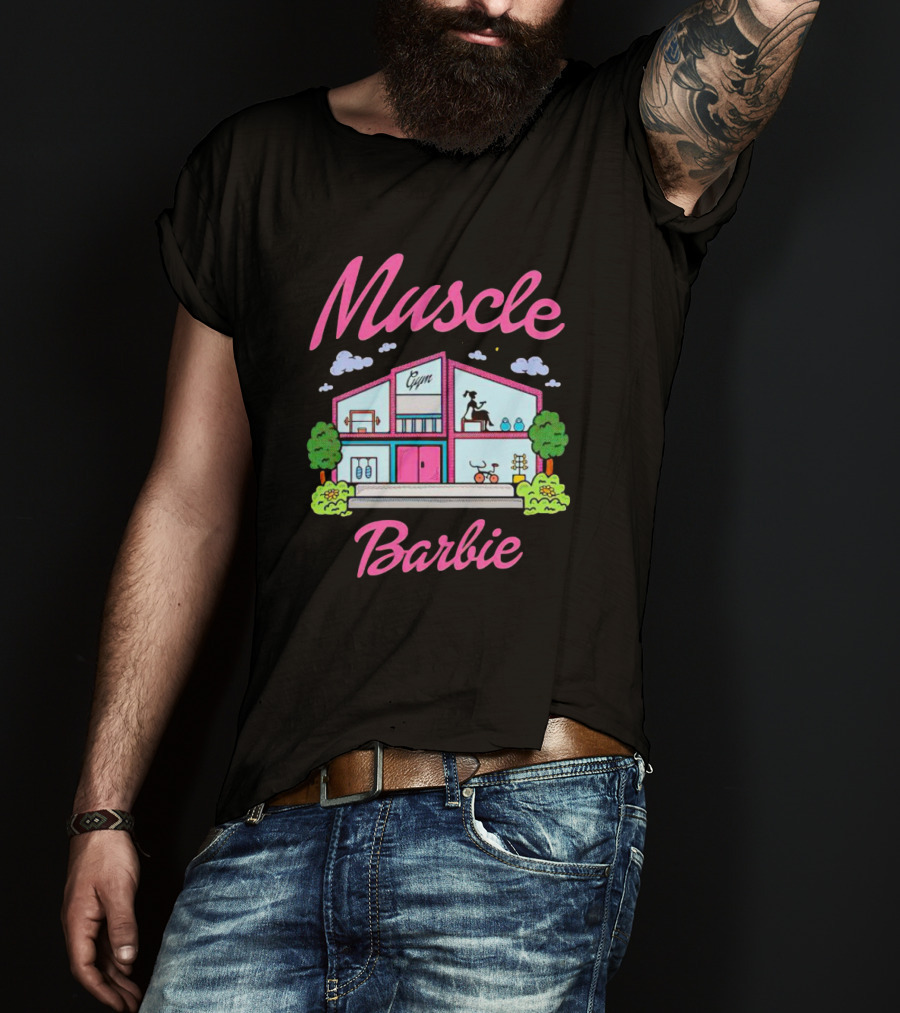 Muscle Barbie Gym House Fitness T-Shirt
