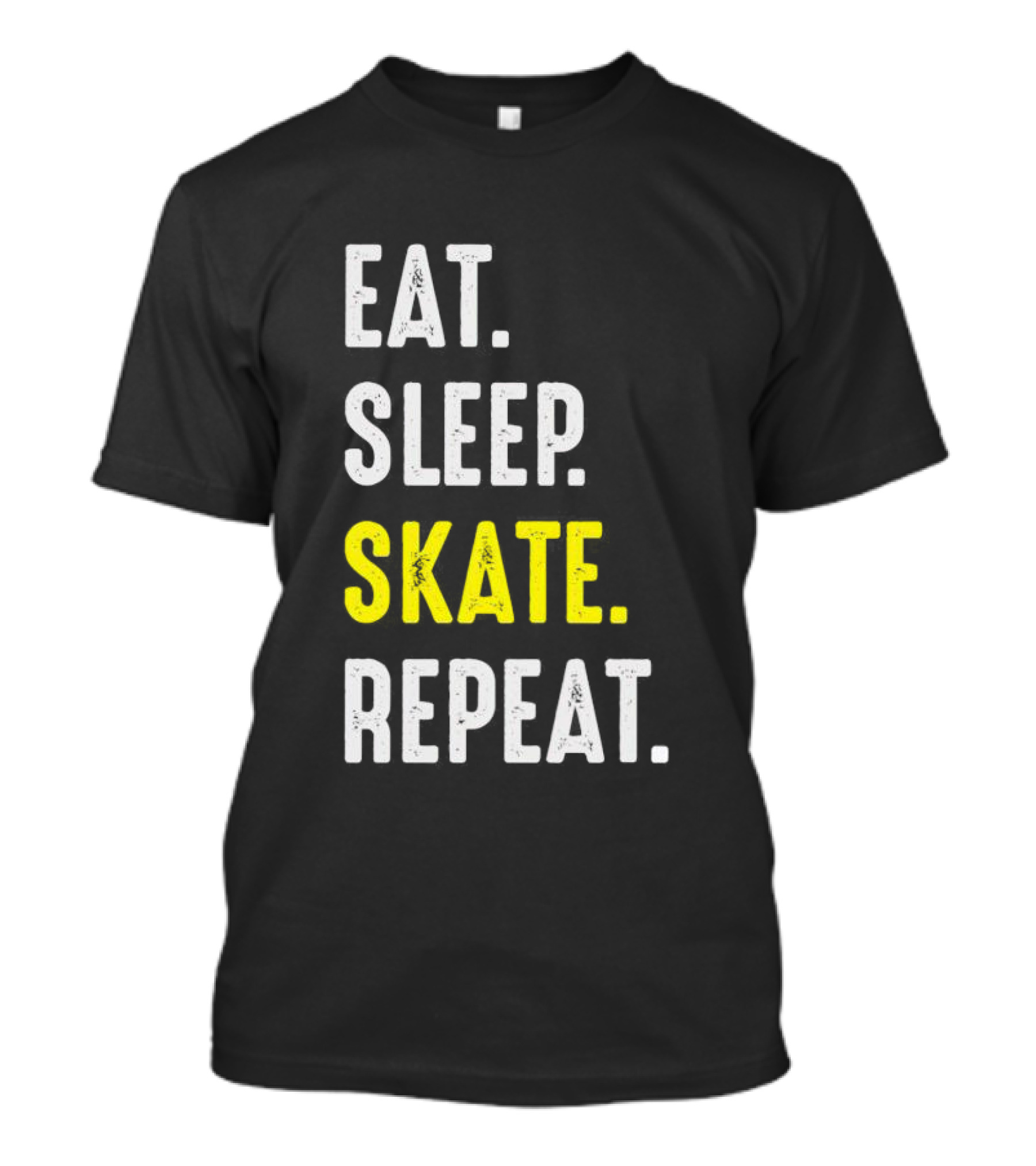 Eat Sleep Skate Repeat Classic Lifestyle Phrase T-Shirt