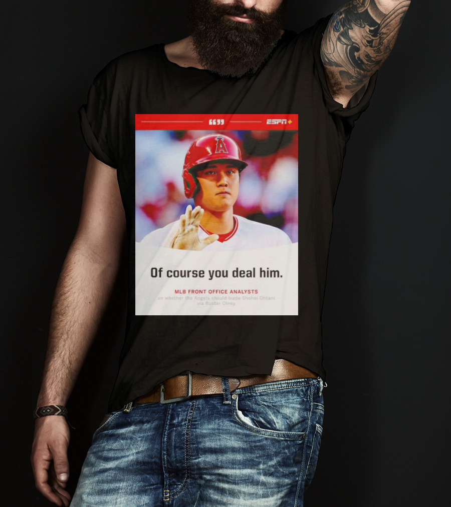 ESPN+ Shohei Ohtani MLB Front Office Analysts Trade Discussion T-Shirt