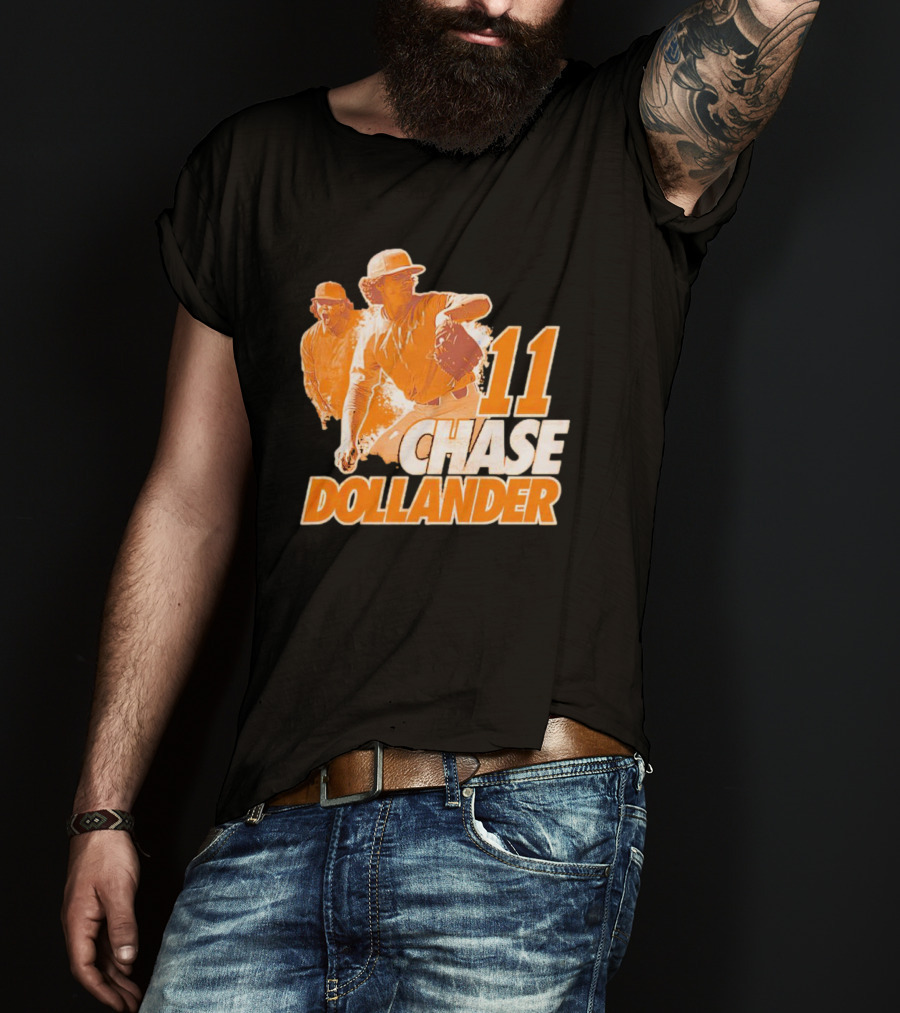 Chase Dollander 11 Baseball Action Player T-Shirt