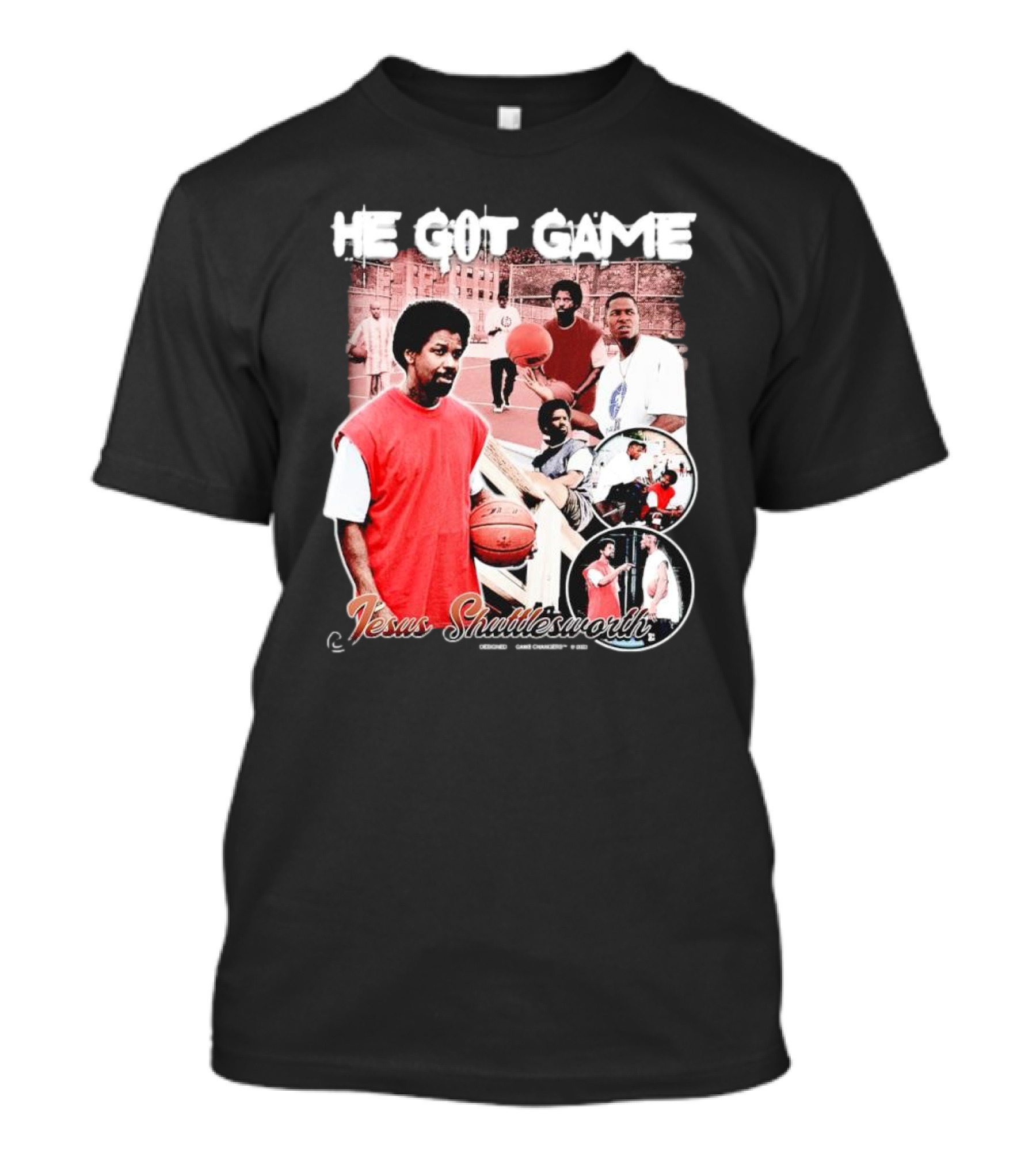 He Got Game Jesus Shuttlesworth Urban Basketball Scene 1998 T-Shirt
