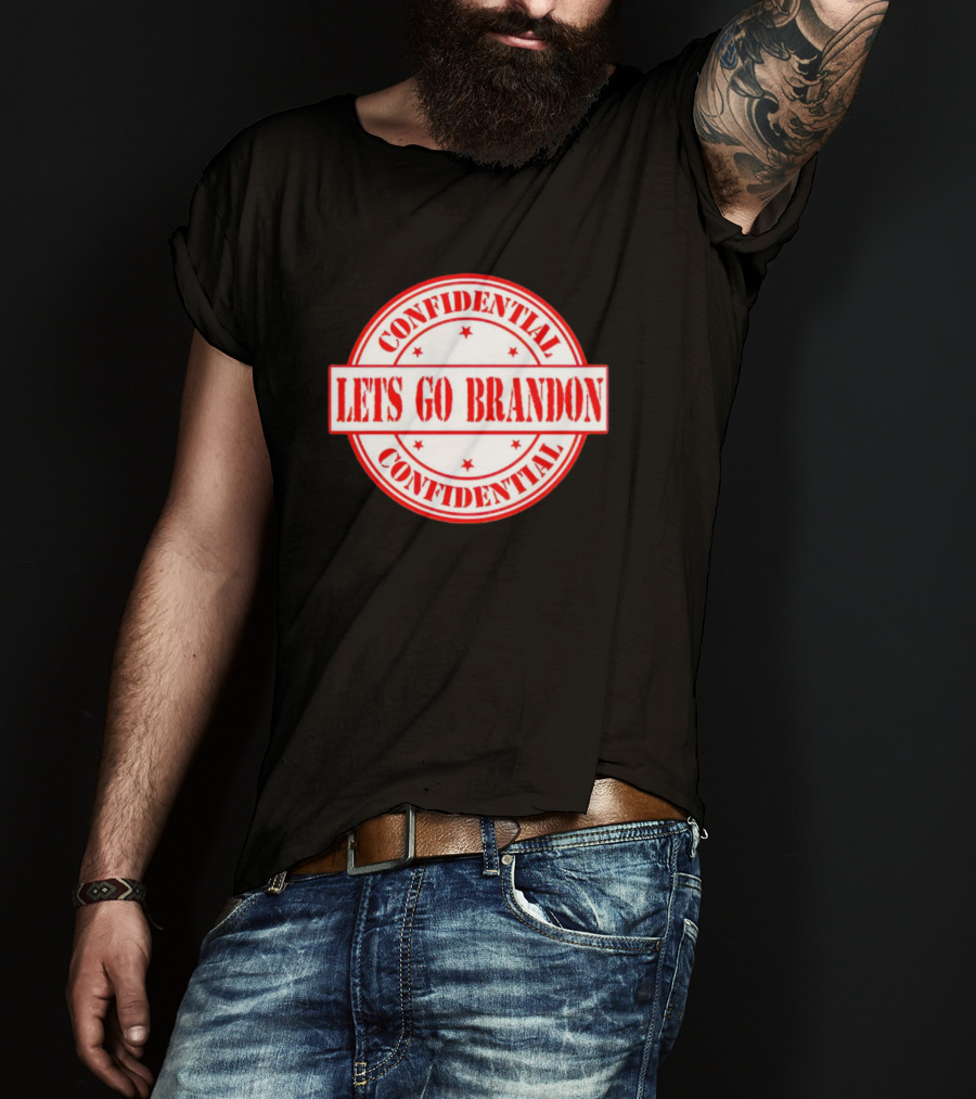 Let's Go Brandon Confidential Stamp T-Shirt