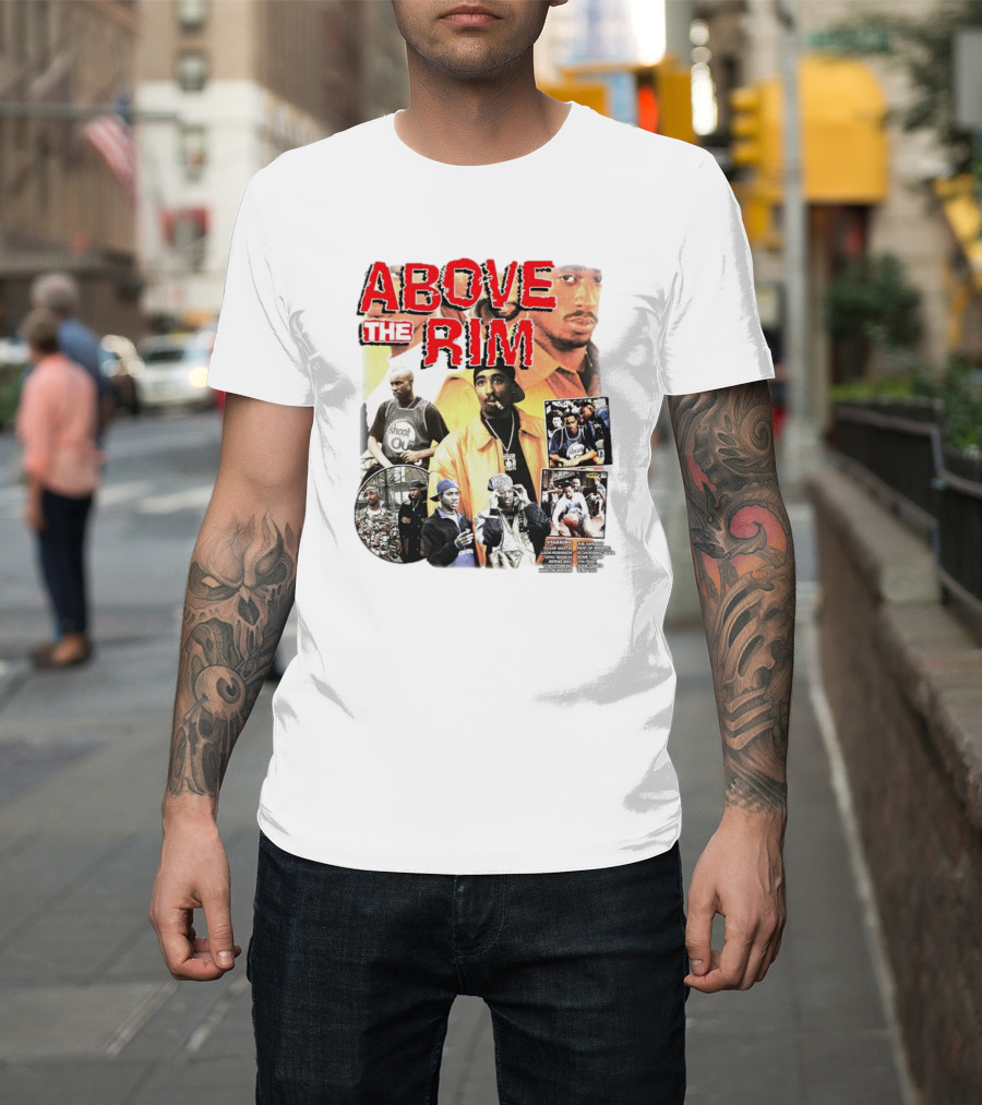 Above The Rim 2Pac Shoot Out Picture Collage T-Shirt