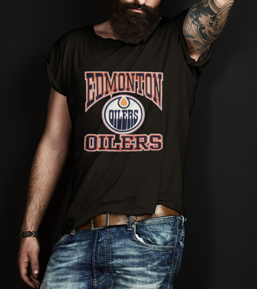 NHL Edmonton Oilers Vintage Logo Classic Team T-Shirt