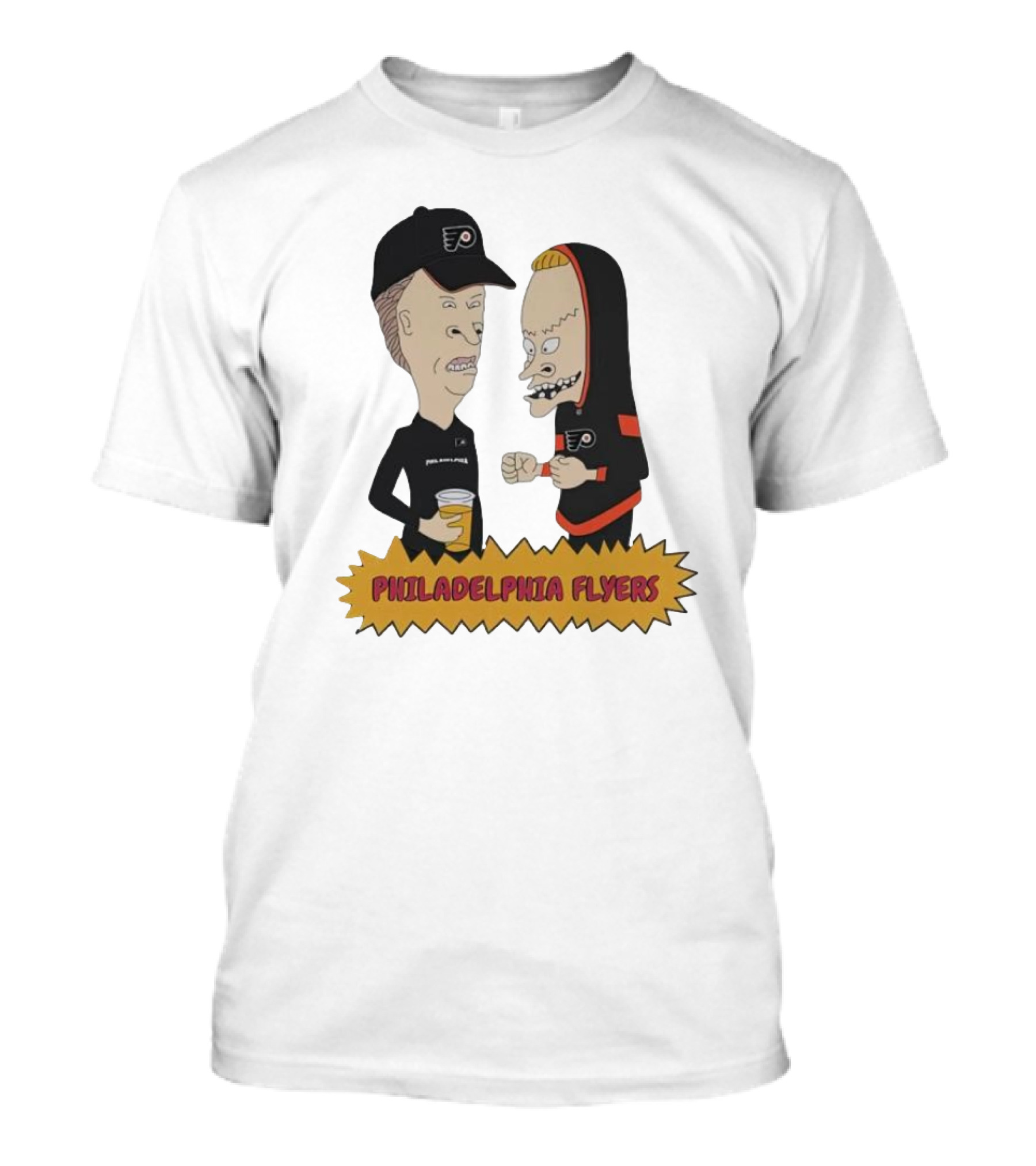 Beavis And Butt-Head Philadelphia Flyers Characters T-Shirt