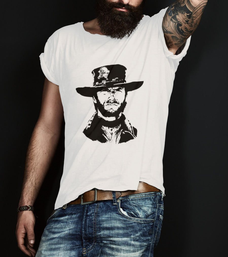 Clint Eastwood Western Hat Iconic T-Shirt