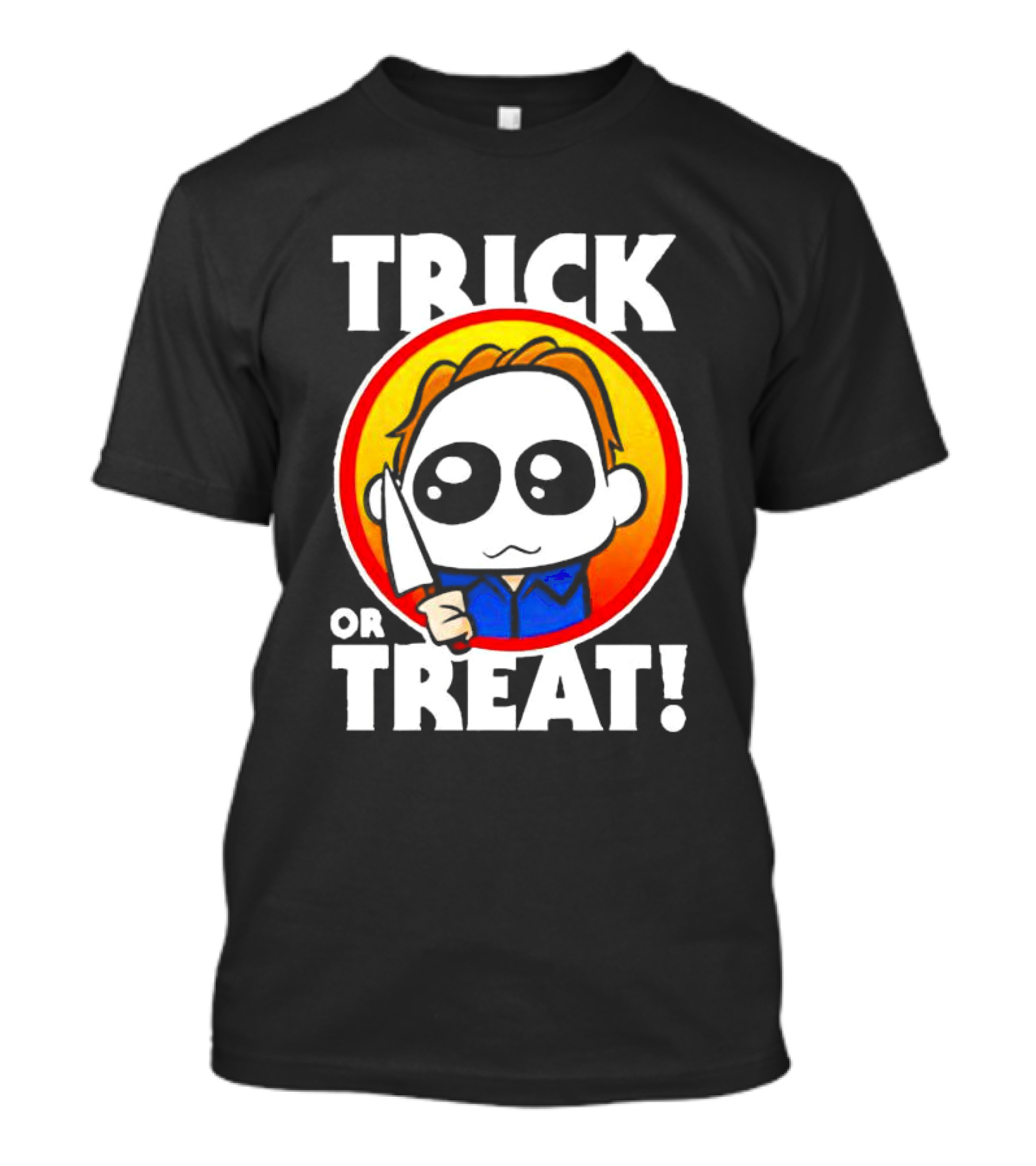 Michael Myers Chibi Trick Or Treat Halloween Character T-Shirt