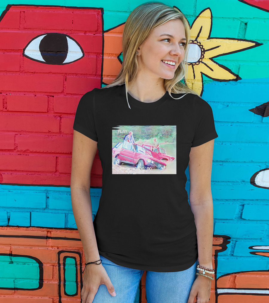 Top Gear Bolivia River Scene Retro Car Adventure Play T-Shirt