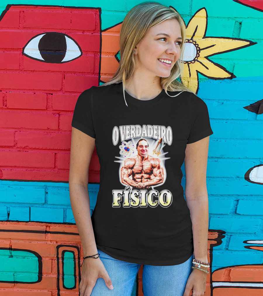 O Verdadeiro Físico Musculoso Com Átomo E Foguete T-Shirt