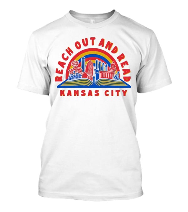 Reach Out And Read Kansas City Skyline With Book T-Shirt