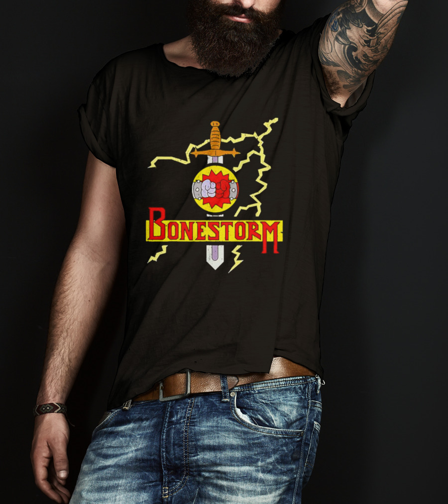 Bonestorm Sword And Lightning Vintage T-Shirt