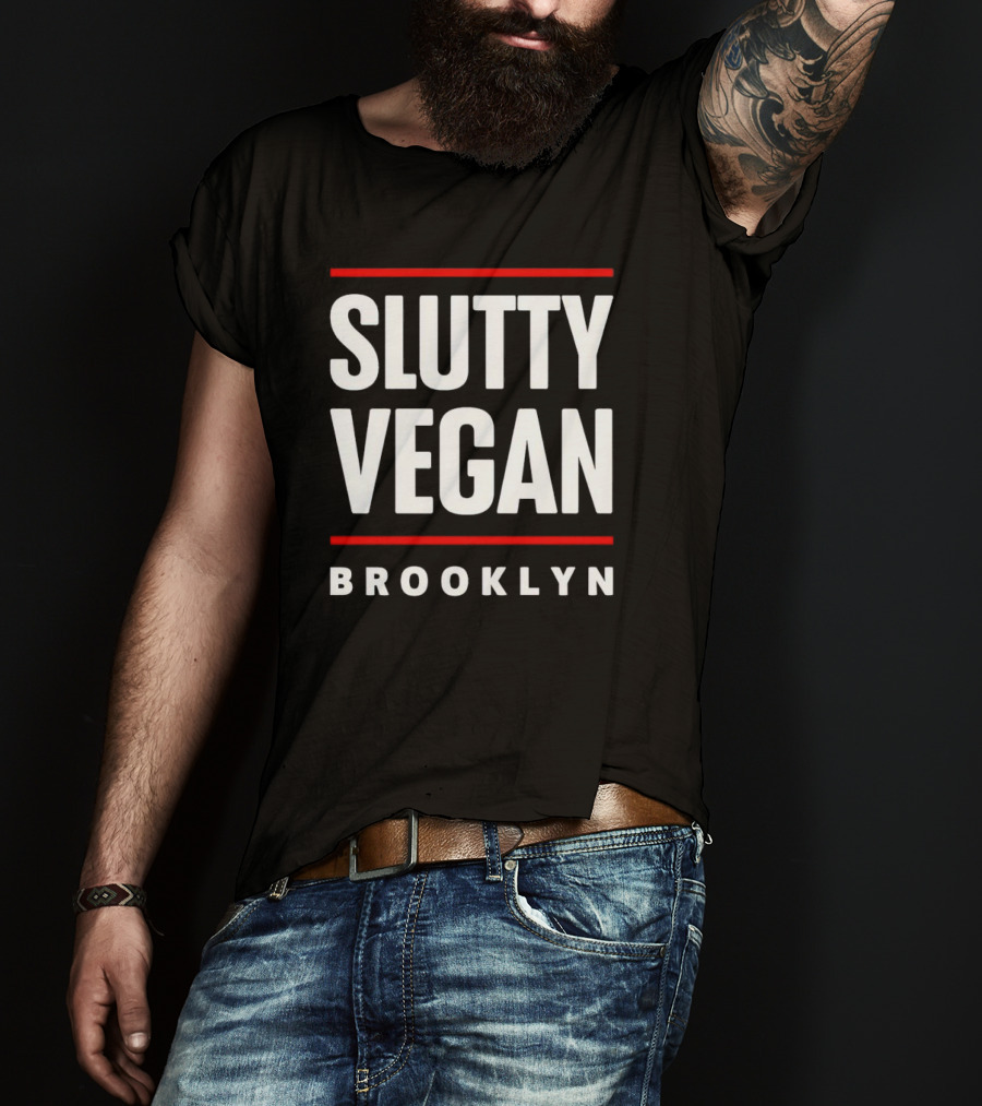 Slutty Vegan Brooklyn Restaurant Logo Style T-Shirt