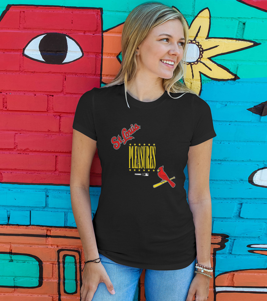 St. Louis Cardinals Pleasures MLB Collaboration T-Shirt