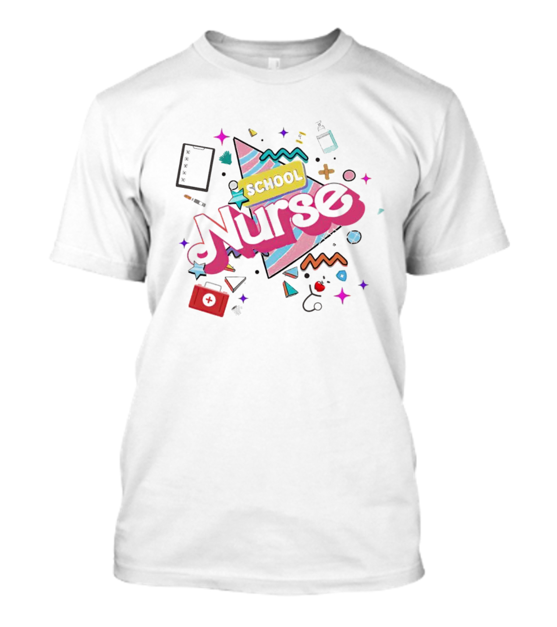 Barbie School Nurse Retro Fun Elements T-Shirt