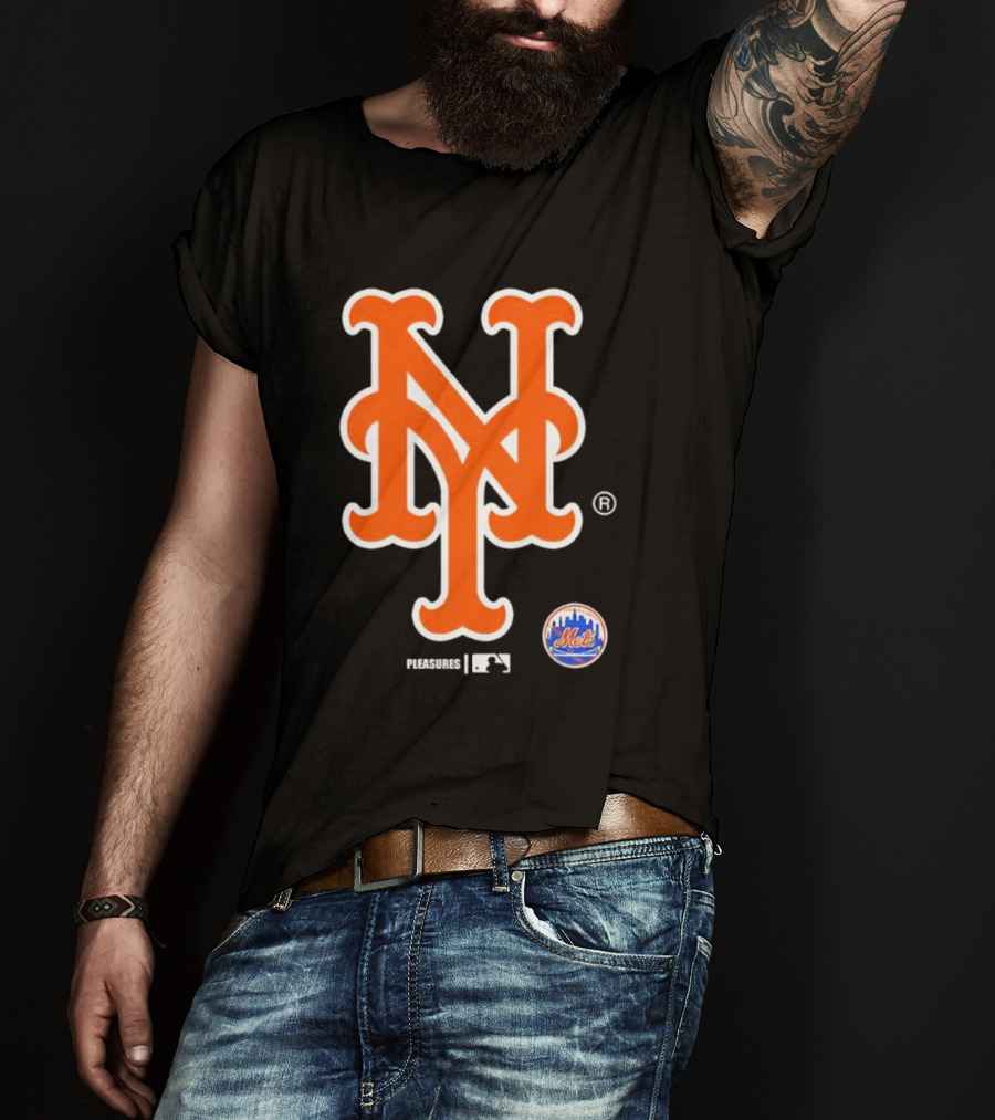 New York Mets MLB Pleasures Collaboration T-Shirt