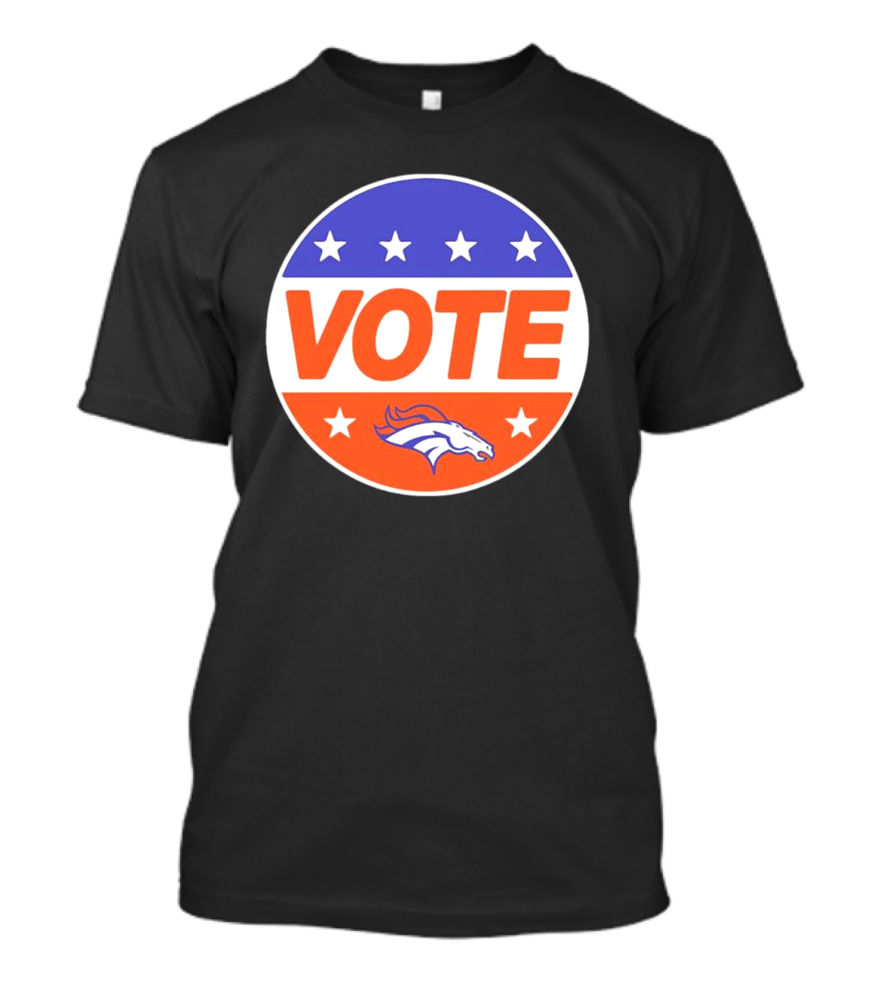 Vote Denver Broncos Team Logo Stars T-Shirt