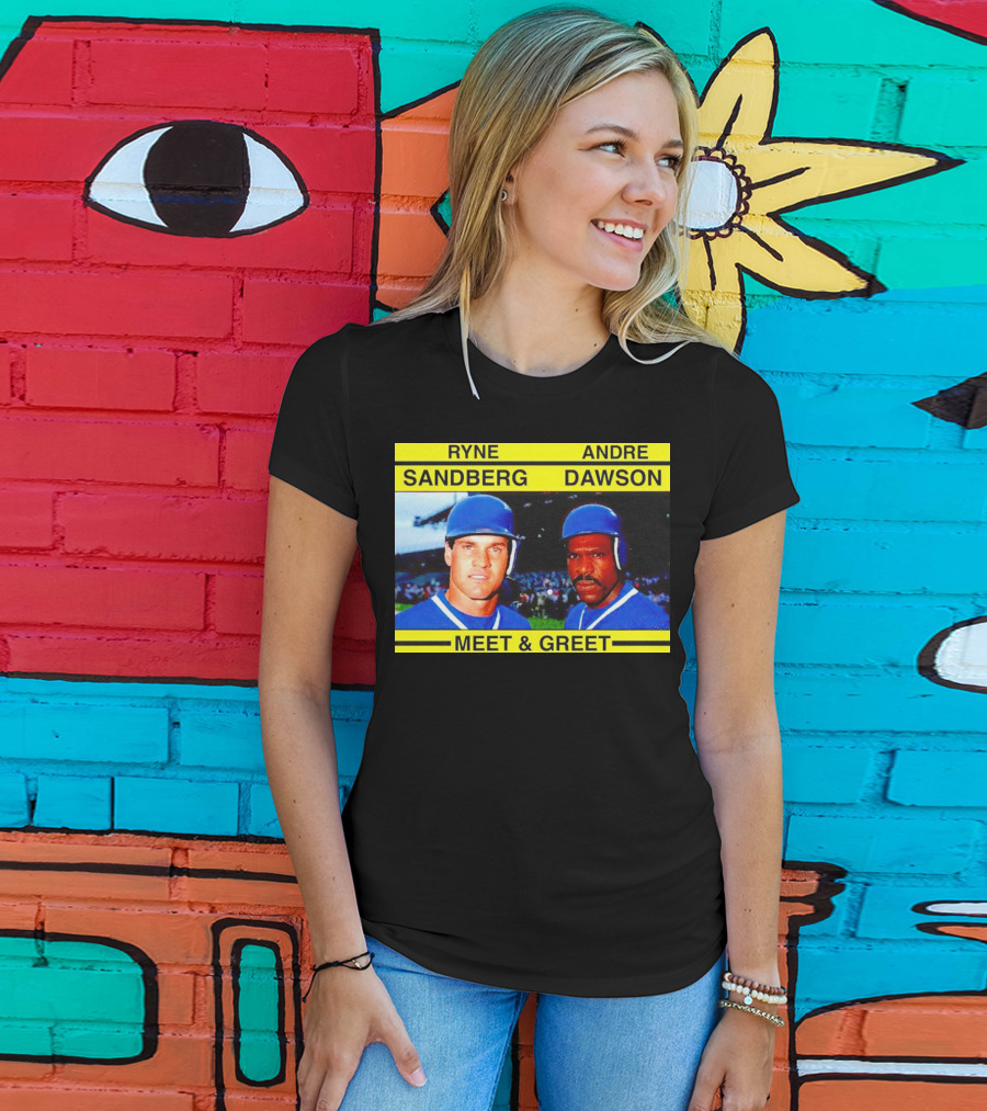 Ryne Sandberg Andre Dawson Meet And Greet Baseball Legends Event T-Shirt