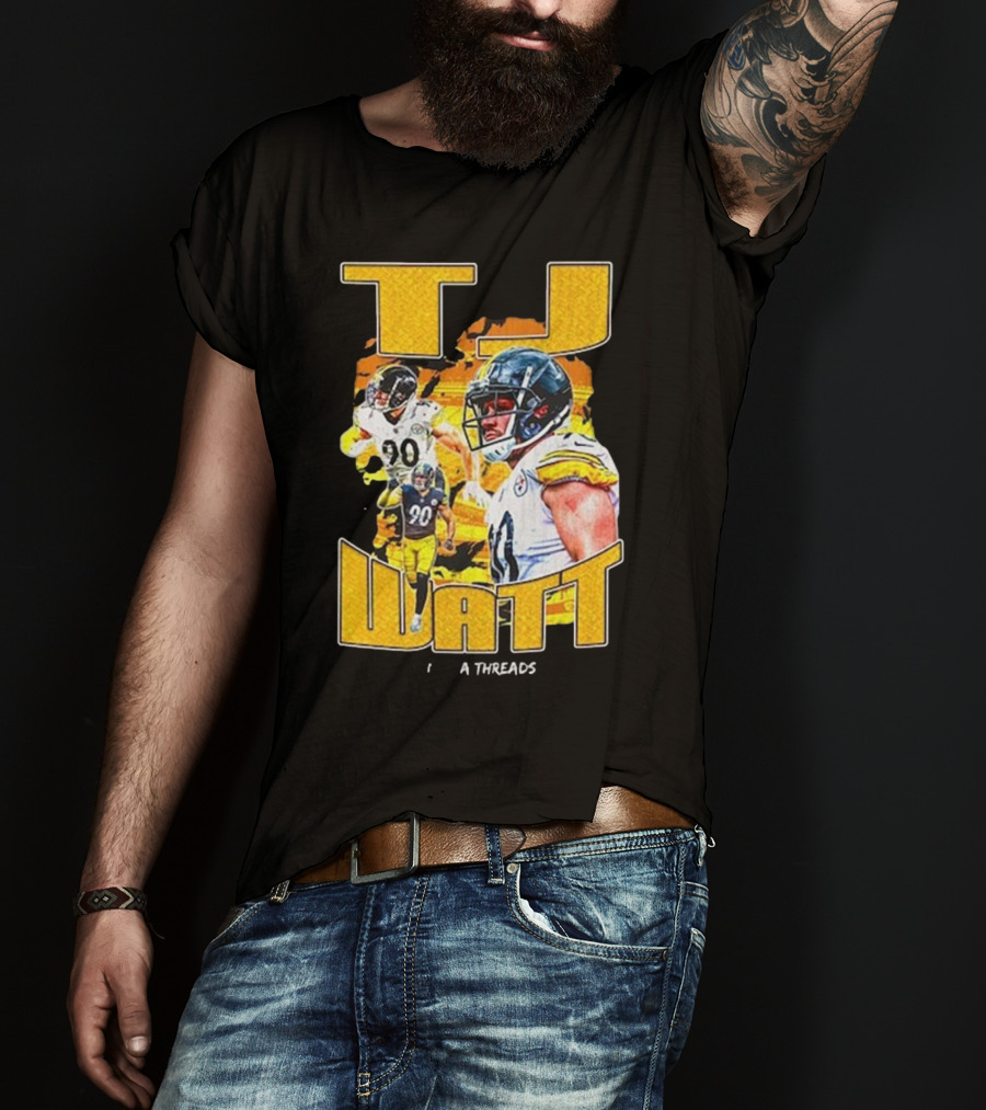 TJ Watt Vintage Bootleg Threads T-Shirt