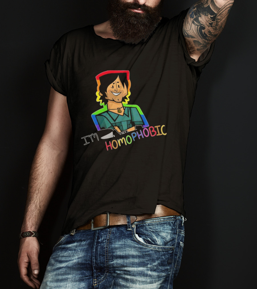I'm Homophobic Total Drama Island Rainbow Character T-Shirt