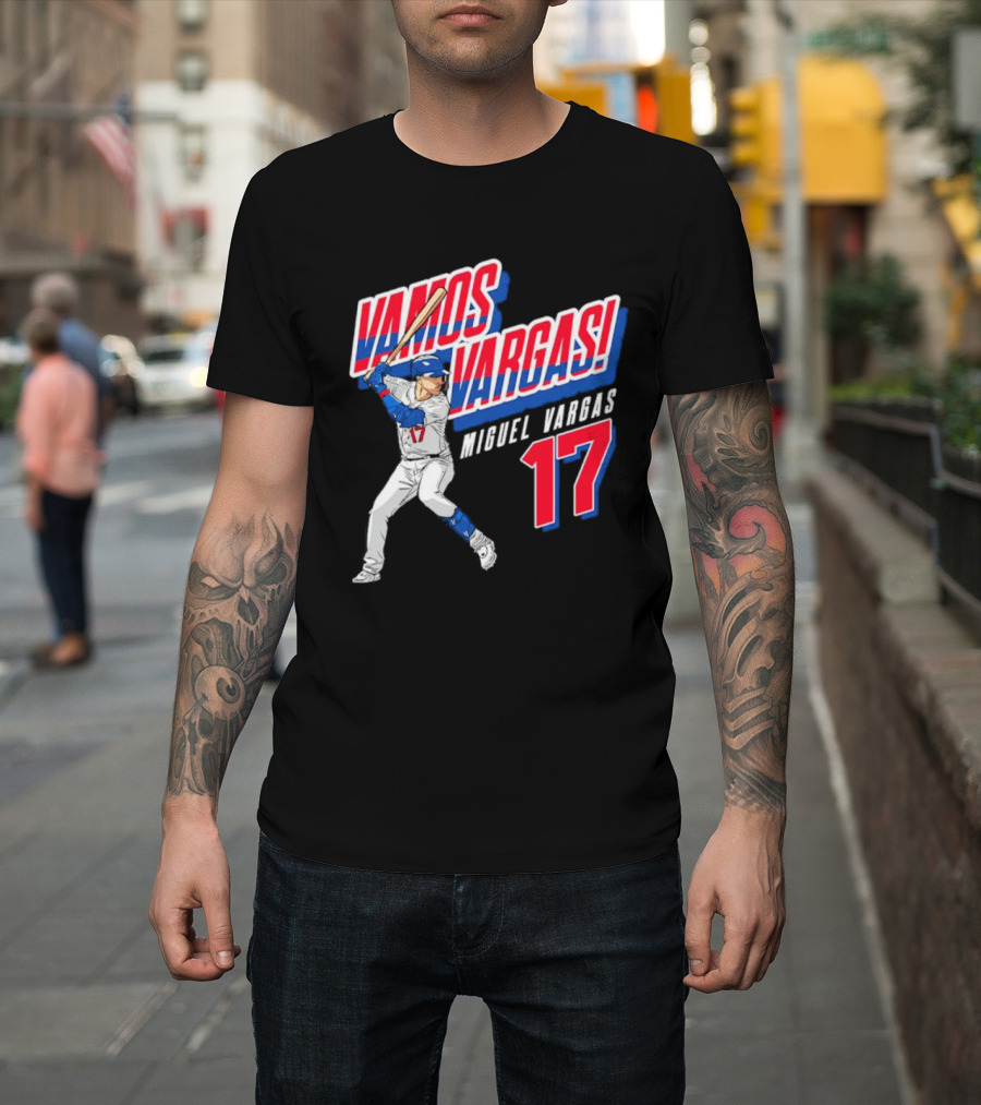 Vamos Vargas Miguel Vargas #17 Baseball Player Iconic T-Shirt