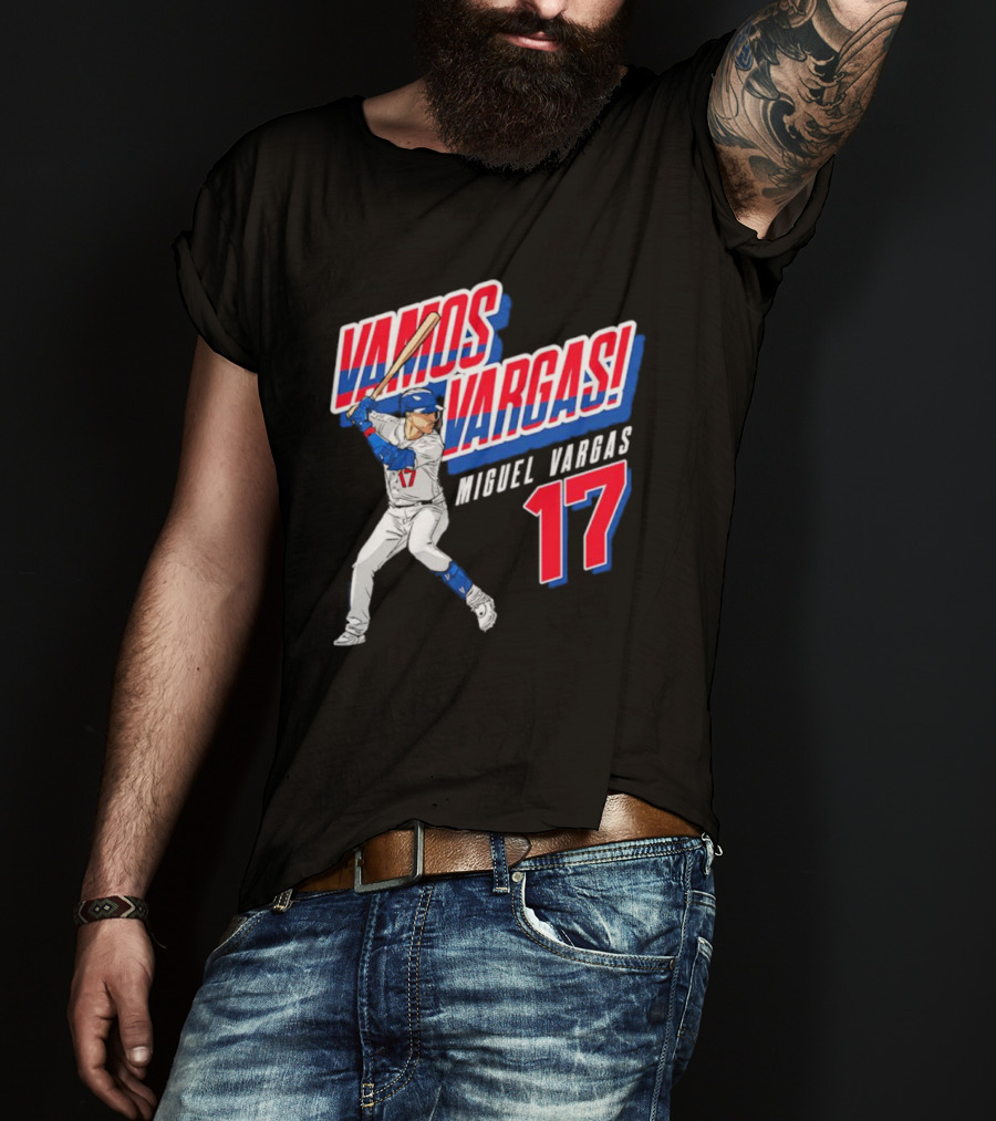 Vamos Vargas Miguel Vargas #17 Baseball Player Iconic T-Shirt