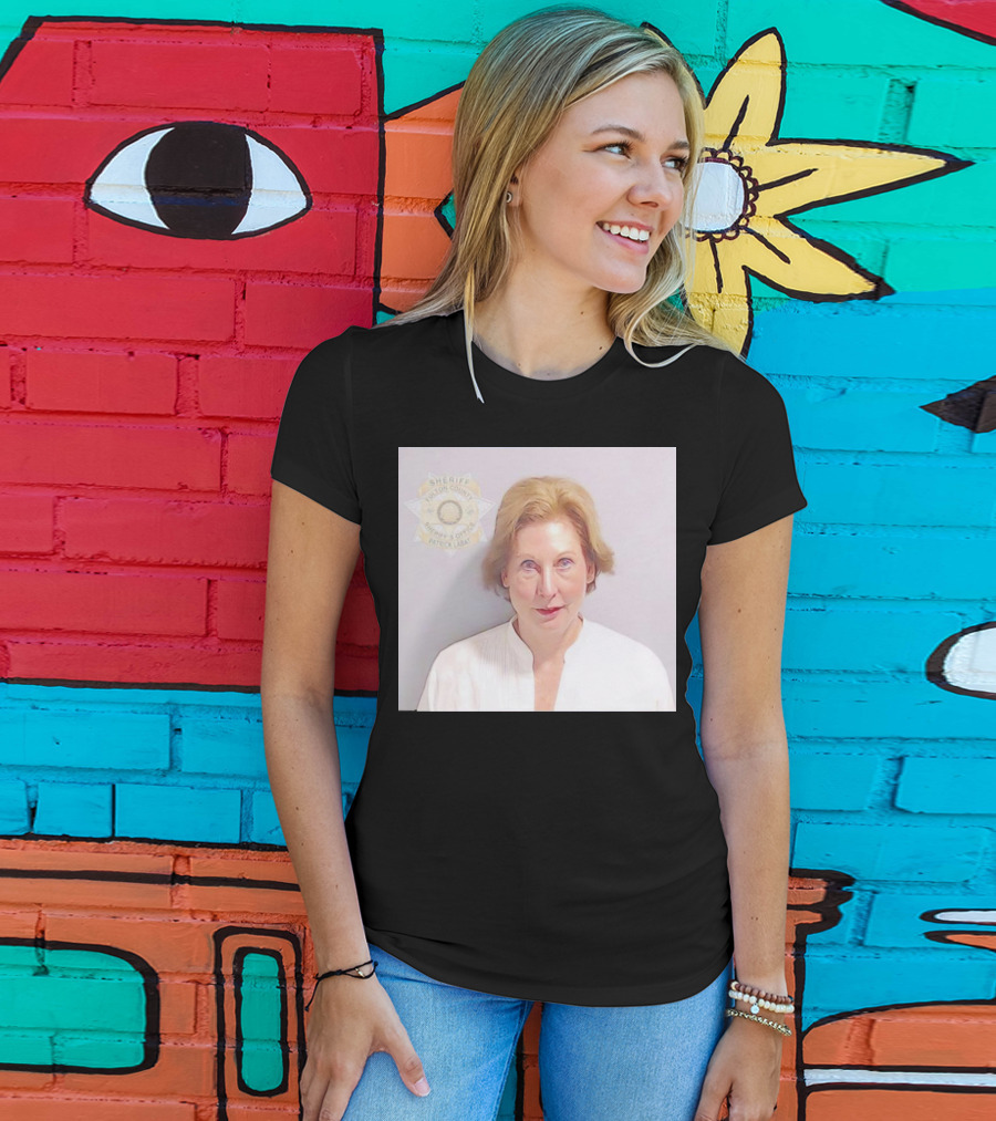 Sidney Powell Mugshot Fulton County Sheriff Badge T-Shirt