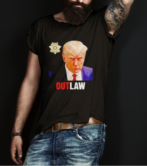 Sheriff Badge Outlaw Trump T-Shirt