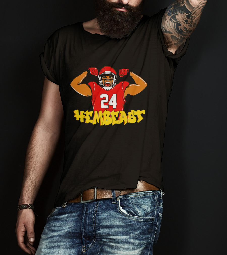 Maryland Roman Hemby Hembeast 24 Football Player T-Shirt