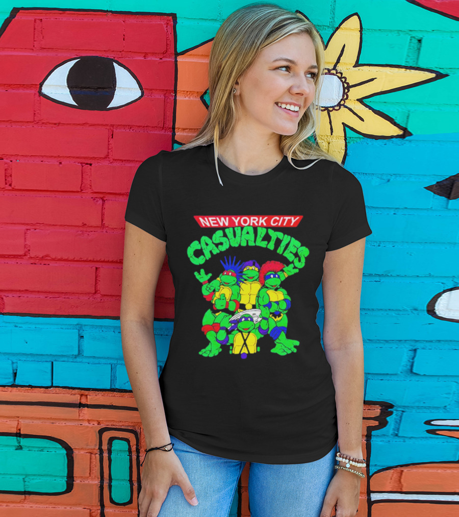 New York City The Casualties Ninja Turtles Crossover T-Shirt