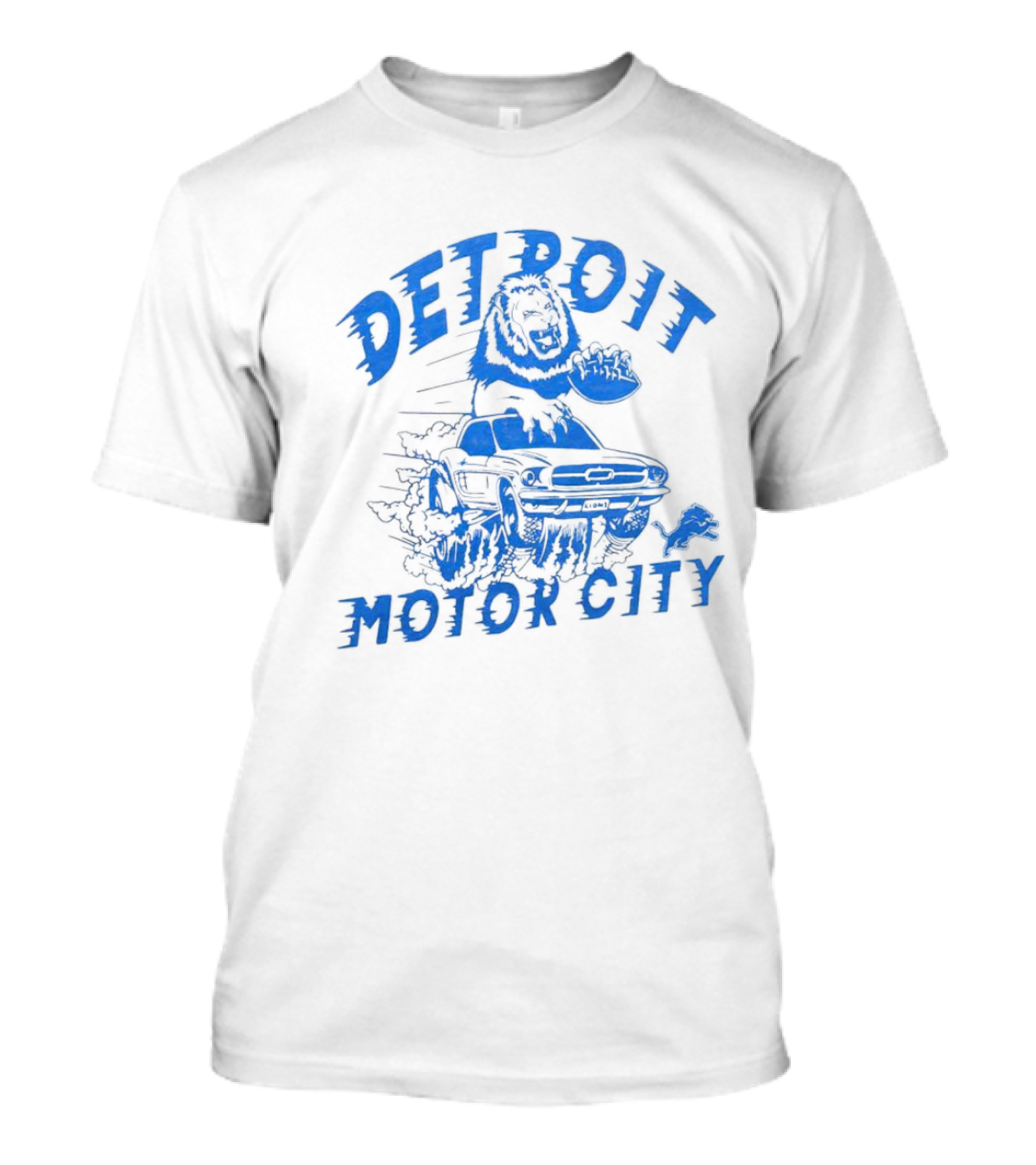 Detroit Lions Motor City Car T-Shirt