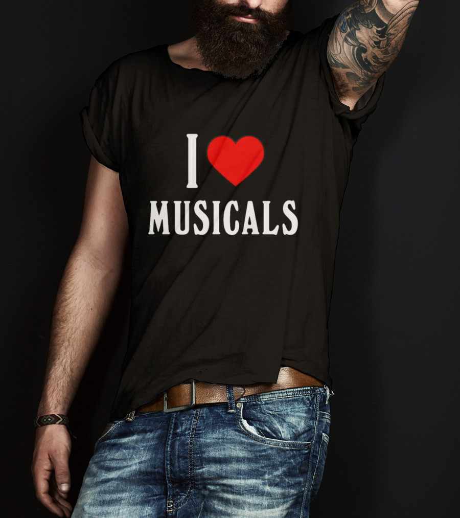I Heart Musicals Red Love T-Shirt